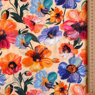 Viskoza RADIANCE Flower Nina digital print