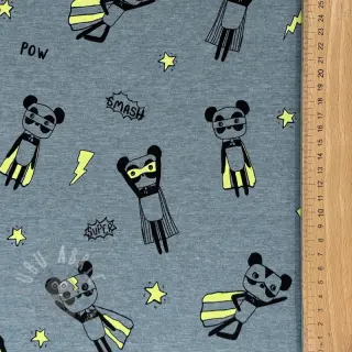 Jersey NEON Super heroes smoke blue melange