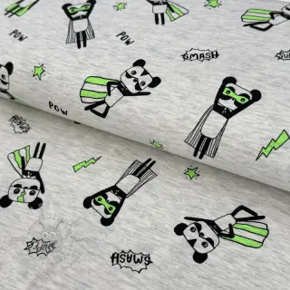 Jersey NEON Super heroes ecru melange