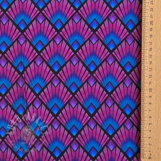 Viskoza RADIANCE Graphic navy digital print