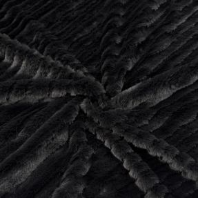 Umetno krzno Stripes anthracite