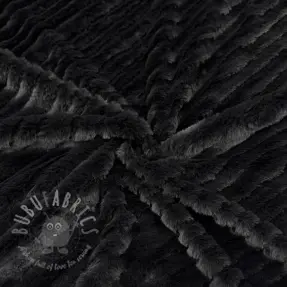 Umetno krzno Stripes anthracite