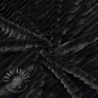 Umetno krzno Stripes anthracite