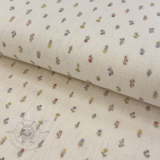 Dvoslojna gaza/muslin Flowers Mia digital print ORGANIC