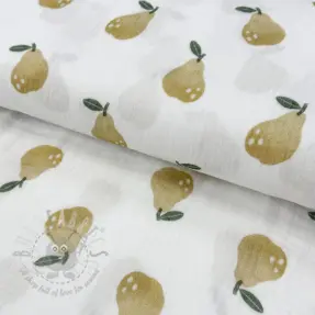 Dvoslojna gaza/muslin Pears design B digital print