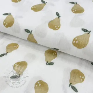 Dvoslojna gaza/muslin Pears design B digital print