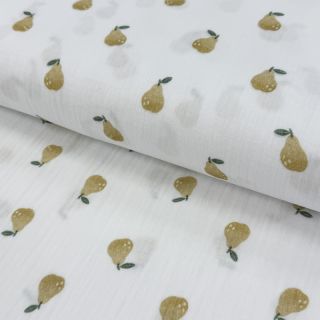 Dvoslojna gaza/muslin Pears design A digital print