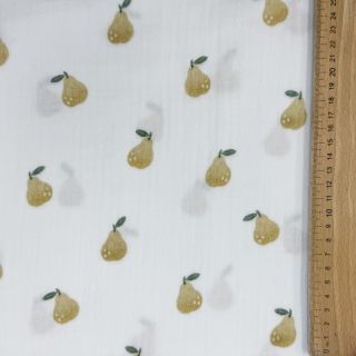 Dvoslojna gaza/muslin Pears design A digital print