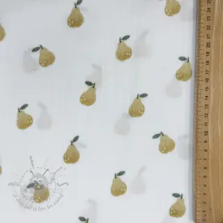Dvoslojna gaza/muslin Pears design A digital print