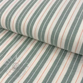 Dvoslojna gaza/muslin YARN DYED Line green