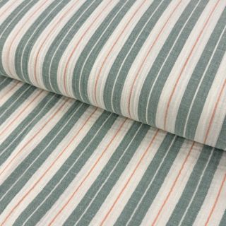 Dvoslojna gaza/muslin YARN DYED Line green