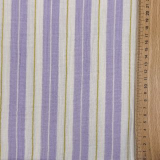 Dvoslojna gaza/muslin YARN DYED Line purple