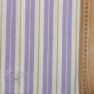 Dvoslojna gaza/muslin YARN DYED Line purple