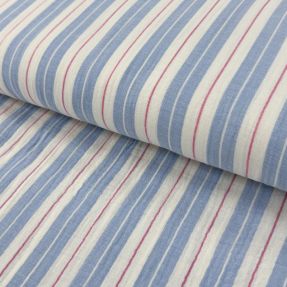 Dvoslojna gaza/muslin YARN DYED Line blue