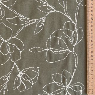 Viskoza z lanom EMBROIDERY Flower Danielle pickle