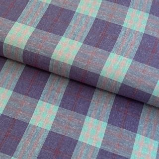 Viskoza z lanom YARN DYED Square green