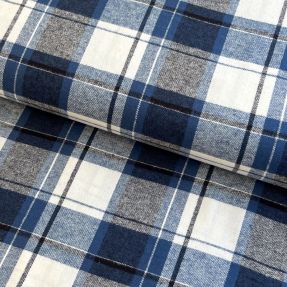 Bombažna tkanina YARN DYED CHECK BRUSHED Silva design A