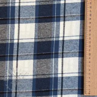 Bombažna tkanina YARN DYED CHECK BRUSHED Silva design A