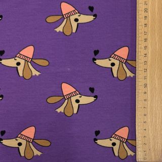 Prevešanka Dogs and hearts purple