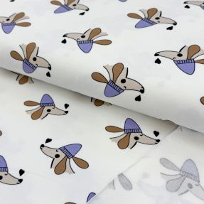 Prevešanka Dogs and hearts off white