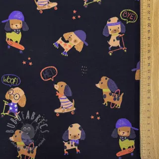 Jersey Dogs navy digital print