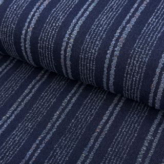 JEANS DENIM JACQUARD Disstresse stripes indigo