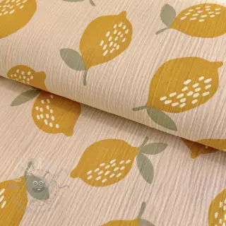 Dvojna gaza/muslin Lemons sand
