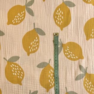 Dvojna gaza/muslin Lemons sand