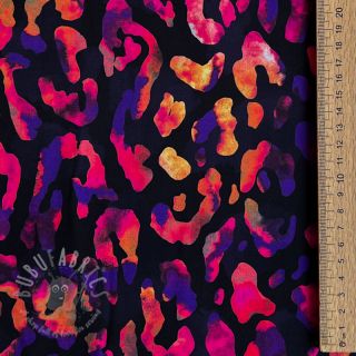 Viskoza RADIANCE Animal skin black digital print