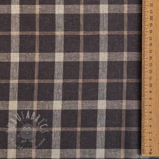 Viskoza z lanom YARN DYED Block brown
