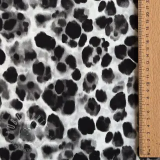 Viskoza SATIN Animal skin black digital print
