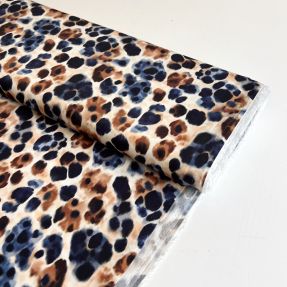 Viskoza SATIN Animal skin ecru digital print