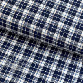 Bombažna tkanina YARN DYED CHECK BRUSHED Silva design B