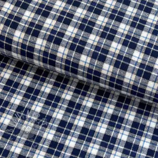 Bombažna tkanina YARN DYED CHECK BRUSHED Silva design B