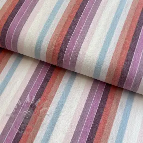 Bombažna tkanina YARN DYED Line multi