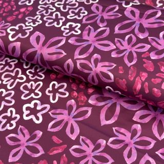 Saten ROYAL MICRO Abstarct bordeaux