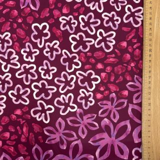 Saten ROYAL MICRO Abstarct bordeaux