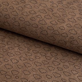 Žamet STRETCH Little clouds taupe