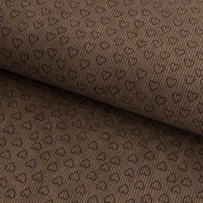 Žamet STRETCH Little love taupe