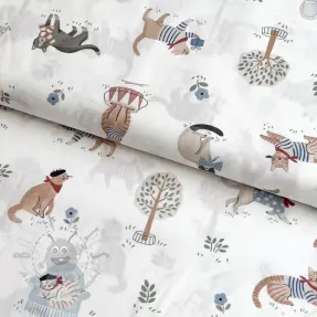 Bombažna tkanina Vive la France design A digital print