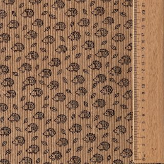 Žamet STRETCH Little hedgehog sand