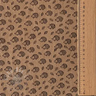 Žamet STRETCH Little hedgehog sand