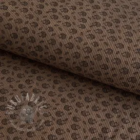 Žamet STRETCH Little hedgehog taupe