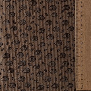 Žamet STRETCH Little hedgehog taupe