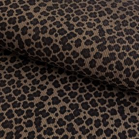 Žamet STRETCH Little Leopard taupe