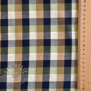 Bombažna tkanina YARN DYED Square pickle
