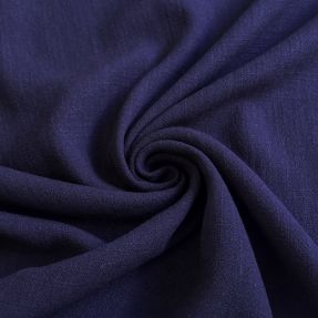 Viskoza z lanom WASHED navy