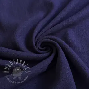 Viskoza z lanom WASHED navy