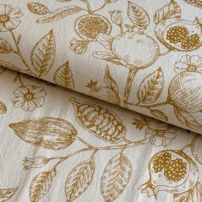 Dekorativno blago RUSTIC VINTAGE PRINT Granata peanut