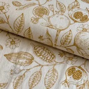 Dekorativno blago RUSTIC VINTAGE PRINT Granata peanut